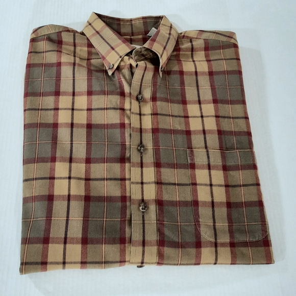 Viyella Cotton Wool Long Sleeve Plaid Shirt - Picture 1 of 5